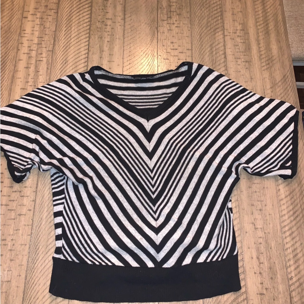 Alyx Black and White Boxy Top